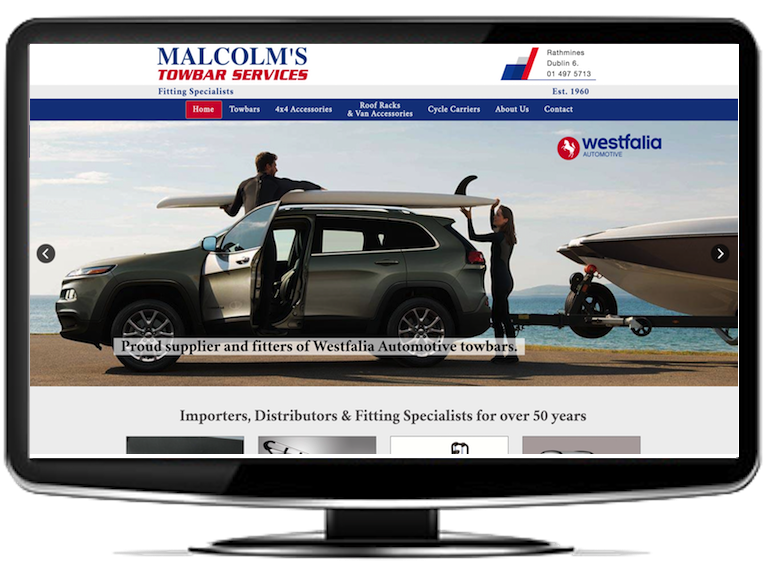 Malcolms Towbars Website